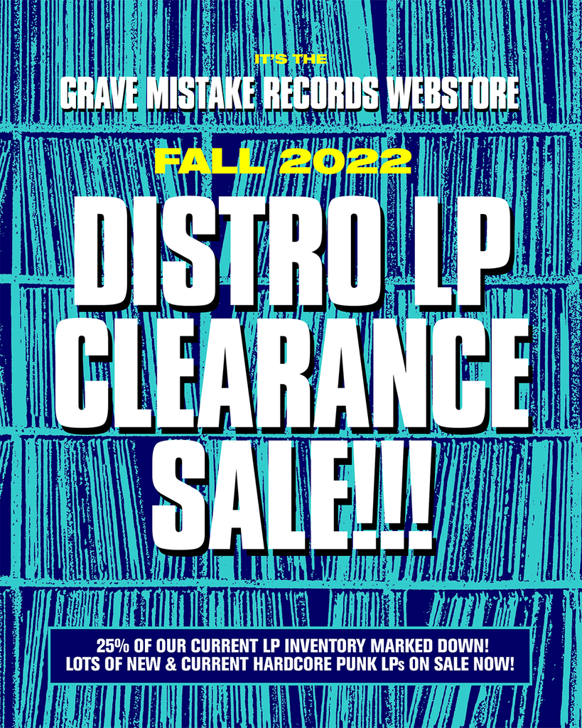 10/27/22: DISTRO LP CLEARANCE SALE!
