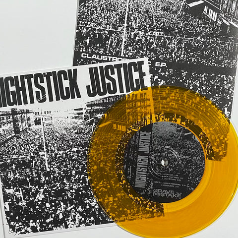 WAREHOUSE FIND: Nightstick Justice "Claustrophobic" 7" / 1st Press Yellow Vinyl (Ltd to 200)
