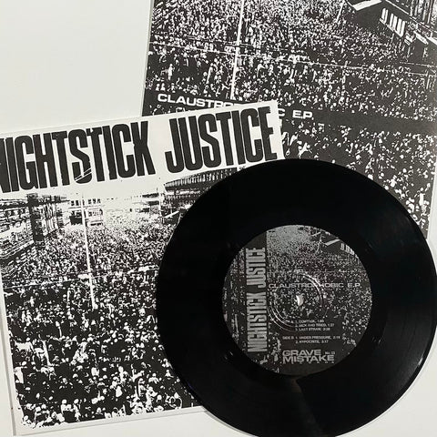 WAREHOUSE FIND: Nightstick Justice "Claustrophobic" 7" / 1st Press Black Vinyl