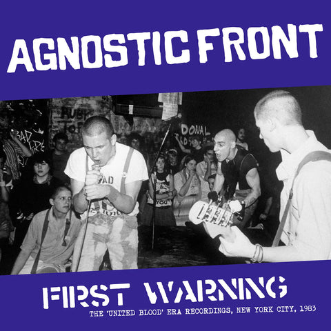 AGNOSTIC FRONT "First Warning: The United Blood Era Recordings" LP