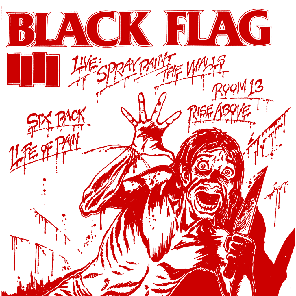 BLACK FLAG "Live: Spray Paint the Walls" 7" (Color Available)