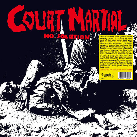 COURT MARTIAL "No Solution: Singles & Demos 1981/1982" LP (Color Vinyl)