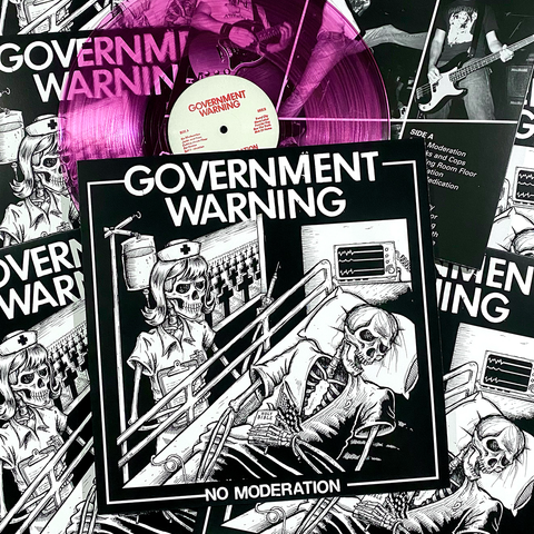 GOVERNMENT WARNING "No Moderation" LP (Pink Vinyl)