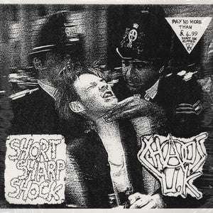 CHAOS UK  "Short Sharp Shock" LP (Color Vinyl)