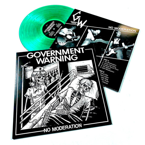 GOVERNMENT WARNING "No Moderation" LP (Color Vinyl)
