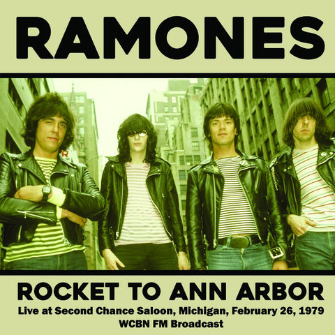 RAMONES "Rocket To Ann Arbor, Michigan: Second Chance Saloon, 2/26/79 - WCBN FM Broadcast" LP (Color Vinyl)